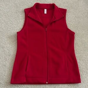 Exertek red fleece vest